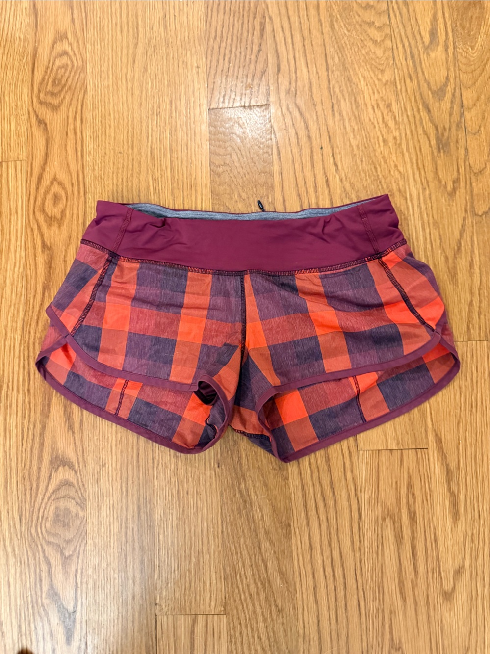 Lululemon buffalo plaid Athletic Shorts